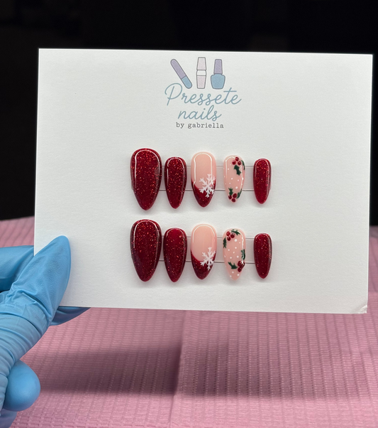 Snowflakes and mistletoe