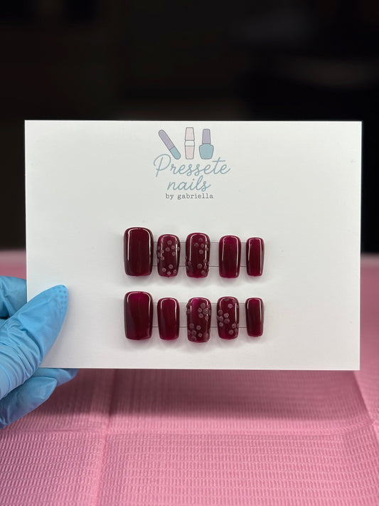 Burgundy flowers