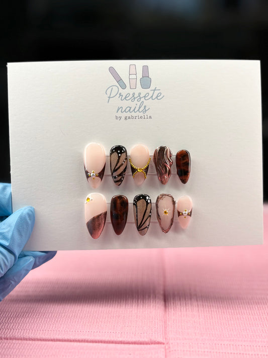 Rose gold butterfly wings