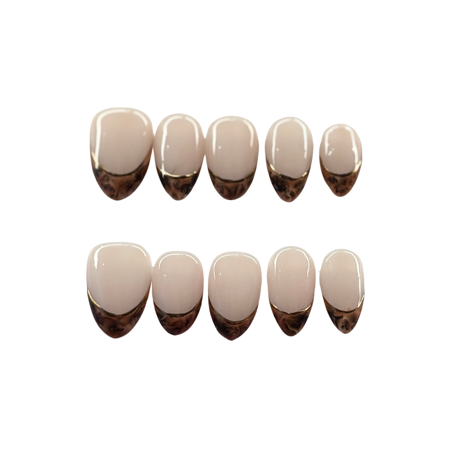 Tortoise Shell French Tips