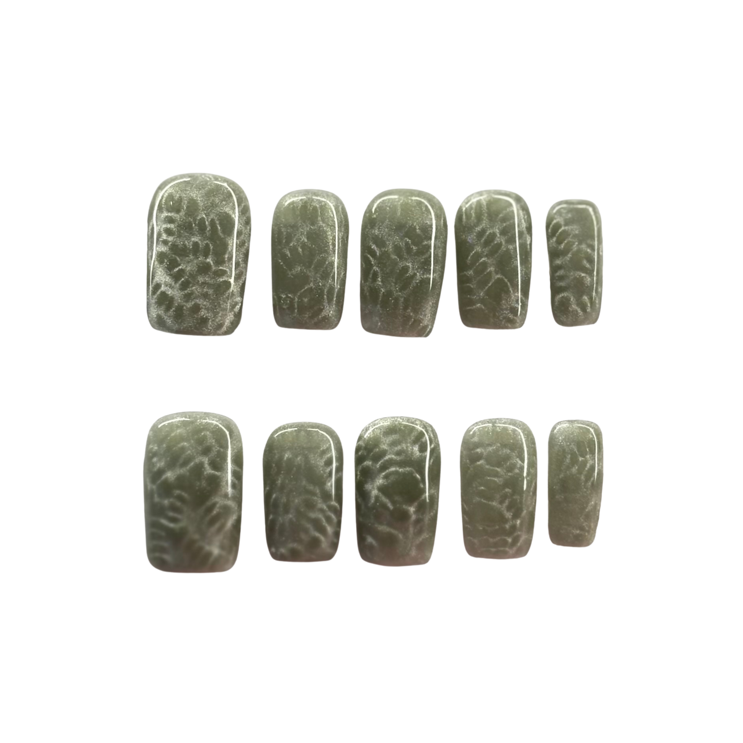 Abstract green cat eye