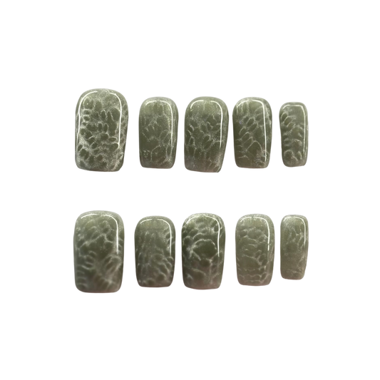 Abstract green cat eye